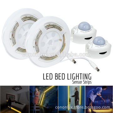 Human Infrared IR Motion Sensor Activated LED Strip Lights Night Light kit, AC power for Pathway,Bedroom,Staircase ,Wall Fridge